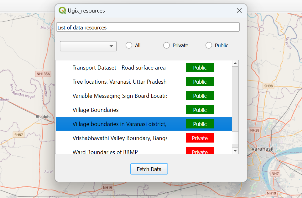 Selecting Public Data